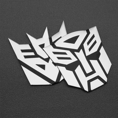 3D Car Stickers Cool Autobots Logo Car Styling Metal Transformers Badge Emblem Tail Decal Motorcycle Car Accessories Automobile