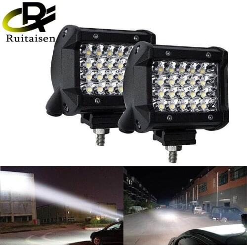 4 rows of lamp beads high-brightness strip light 72W 4 inch ultra-bright work light off-road vehicle modified light
