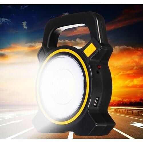 60W Outdoor Night Light Solar Portable USB Rechargeable COB LED Flood Work Light Camping Lantern Lamp