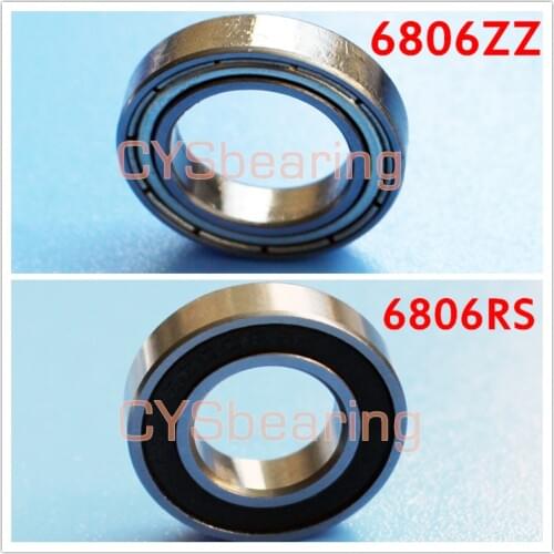 6806RS 30x42x7mm Groove Ball Bearing Stainless Steel 6806ZZ S6806RS S6806ZZ Bike Part 304 440