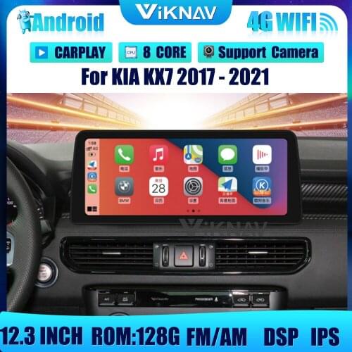 128GB 12.3 INCH Android Car Radio With screen For KIA KX7 2014-2016 car head unit stereo DVD multimedia GPS Navigation 2din