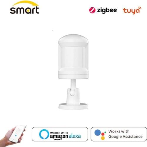 Tuya ZigBee PIR Motion Sensor Detector Smart Home Security Human Body Alarm System Works With Alexa Echo Google SmartLife 2MQTT