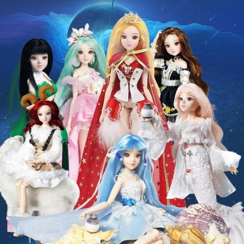 DBS 1/6 BJD toy Constellations doll Tarot doll joint body including outfit shoes stand girls gift fashion doll collection anime