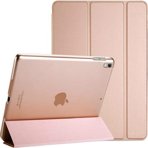 For iPad Air (3rd Gen) 10.5"2019 Case iPad Pro 10.5"2017 Cover,Slim Lightweight Stand Smart Shell Translucent Frosted Back Cover