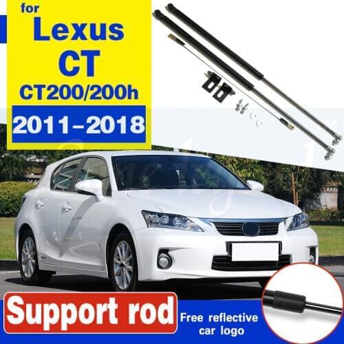 For Lexus CT 200 CT 200h 2011-2018 Front Hood Bonnet Gas Struts Shock Damper Lift Supports damper Absorber Support rod Bracket