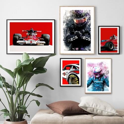 Formula 1 Redbull Racing Car Rider Helmet Wall Art Canvas Painting Nordic Posters And Prints Wall Pictures For Living Room Decor