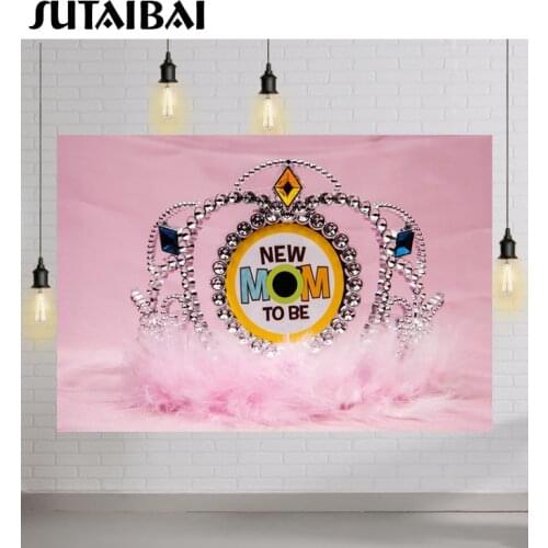 New Mom To Be Women Celebration Banner Photo Background Dance Evening Party Pink Decor Wall Poster Backdrops Photophone Booth