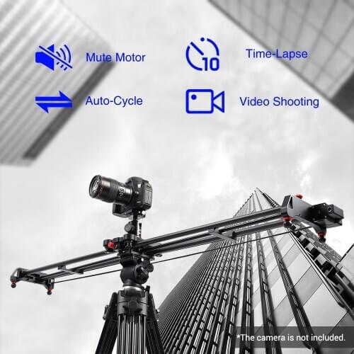 GVM GR-120QD 120cm Motorized Camera Slider Track Slider Dolly Stabilizer Panoramic for Camera Camcorder Smartphones+Tripod Head