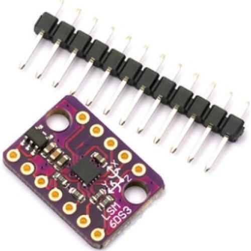 GY-LSM6DS3 LSM6DS3 Accelerometer Gyro Embedded Digital Temperature Sensor Module SPI IIC I2C Interface Module 8kb FIFO Buffer 5V