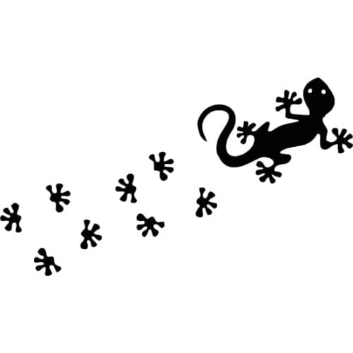 Creative Fashion Komodo Lizard Reptile Pvc Sunscreen Decorative Waterproof Auto Stickers Suitable for All Types of Cars