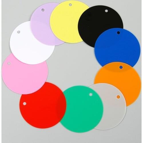 Round PVC Colored Tags 3cm Price Tag Customized Logo Plastic Hangtag Waterpoof Hang Tag For Cloth, Plant, Jewelries, Ornaments