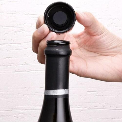 Red Wine Bottle Cap Stopper Vacuum Sealed Champagne Bottle Stopper Vacuum Retain Freshness Wine Plug Bar Tools