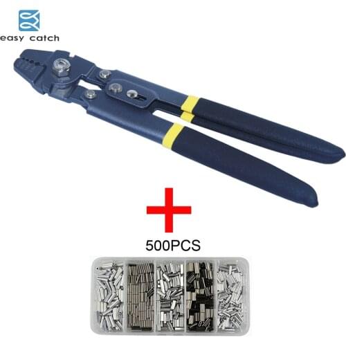 EASY CATCH stainless Steel fishing pliers Kit Terminal Crimping tube crimper tool for fishing tackle