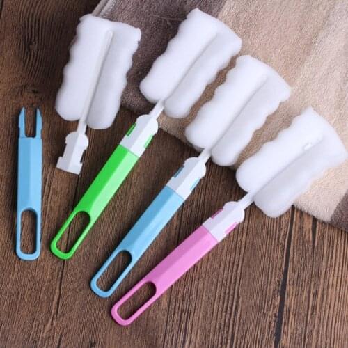 Long Handle Cup Brush Baby Bottle Brush Cleaner Spout Cup Washing Tool