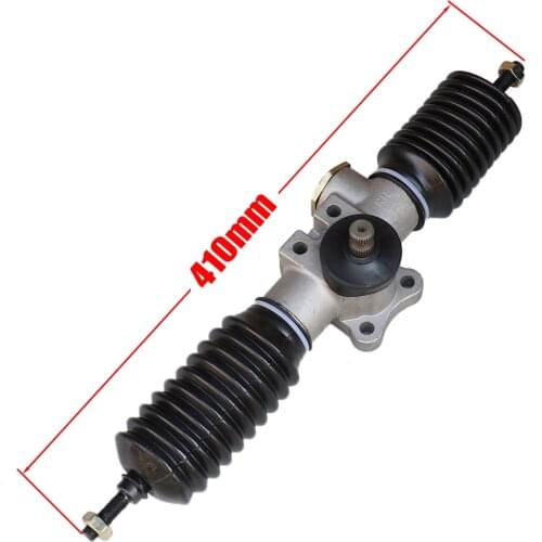 M10/M12 1pcs 410mm Eccentric Power Steering Gear Shaft Rack Pinion Assembly For China Go Kart Buggy Karting ATV UTV Bike Parts