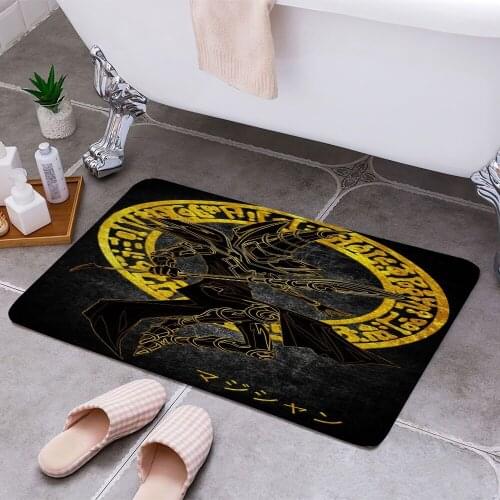Dark magician yugioh Cheaper Anti-slip Modern Area Rugs Living Room Balcony Bathroom Printed Carpet Doormat Hallway Bath Mat