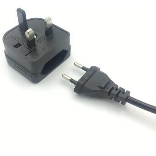 New European Euro EU 2 Pin to UK 3Pin Plug Adapter Power Socket Travel Charger Adapter Converter wall charger Convert Drop ship