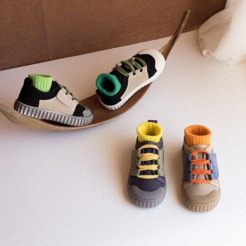 2021 Spring and Autumn New Velcro Fashion Canvas Shoes Soft Soled Childrens Shoes Rest Comfortable Kids Casual Shoes Breathable