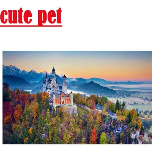 New Swan Stone Castle diamond paintingdiy photo wallpaper embroidery cross stitches full drill Home Wall Decor diamond painting