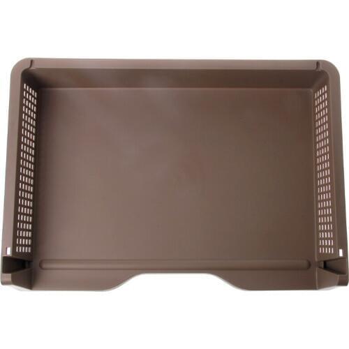 A4 Paper Superimposed Desktop Files Storage Rack Box Plastic Letter Tray Office M17F