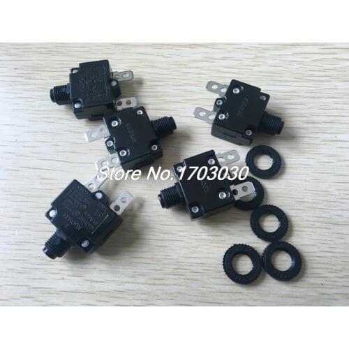 20 pcs 5A amp RESET BUTTON FUSE thermal overload fuse