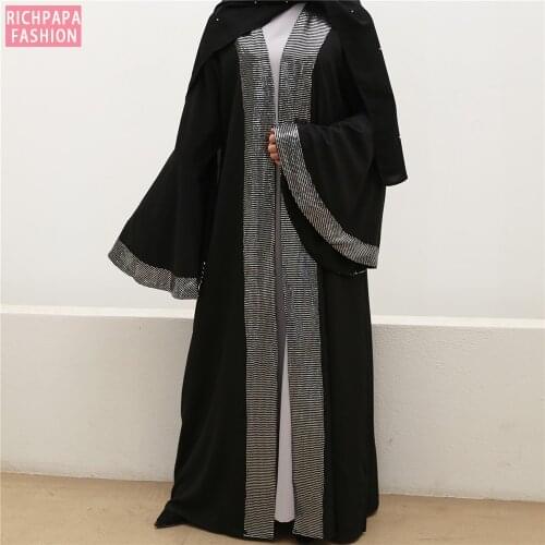 Ramadan Dubai Arabic Sequin Abaya Kimono Mujer Hijab Muslim Dress Turkish Islamic Clothing Abayas For Women Kaftan Caftan Niqab