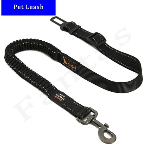 Adjustable Pet Car Seat Belt Leash Print Dog Car With Safety Rope For Large And Medium-Sized Dog Reflective Nylon Dog Leash