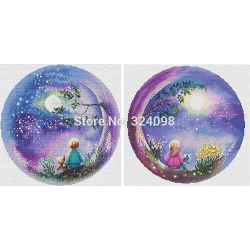 Little dreamer patterns Counted Cross Stitch 11CT 14CT 18CT DIY Chinese Cross Stitch Kits Embroidery Needlework Sets