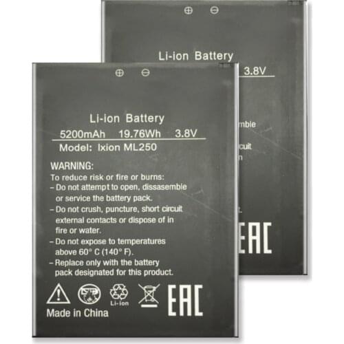 For DEXP Amper M Ixion ML 250 / DEXP Ixion AMPER E Ixion EL 250 Smart Phone Replacement Battery + Tracking NO