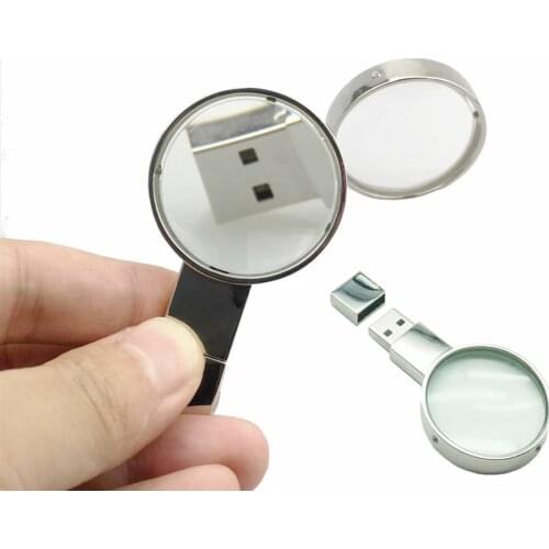 Usb 2.0 Pen Drive 32GB 64GB 128GB 256GB Magnifier USB Disk Pen Drive Memory Stick Creative U Disk Mini Pendrive Students Gift