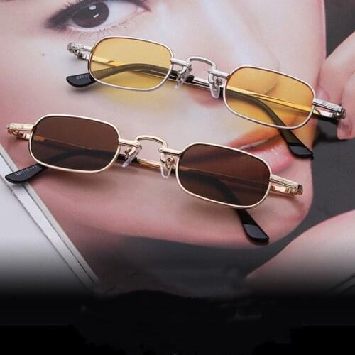 Vintage Square Sunglasses Luxury Brand Designer Driver Goggles Fashion Metal Sun Glasses For Men Women Famous Eyewear UV400