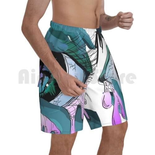 Zeds Dead Edm Eye Art Beach Shorts Men Beach Pants Swimwear Zeds Dead Edm Eye Art Fashion New York Pattern London