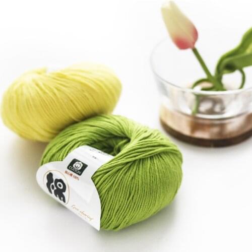 200g/lot High Quality 100% Baby Organic Cotton Thick Yarn For Knitting Crochet DIY Sweater Scarf Doll Yarn Eco-Friendly