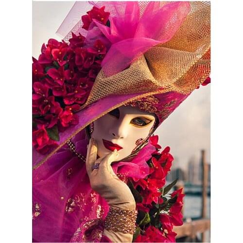 Full drill square round 5D DIY Diamond Painting mask woman patterns bead Embroidery with Diamonds Mosaic diamant Paint kit