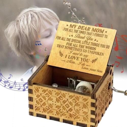 Antique Carved Wooden Music Box You Are My Sunshine Love Dad Decor Anonymous Send Gift Party Gift Mom Christmas Birthday Love
