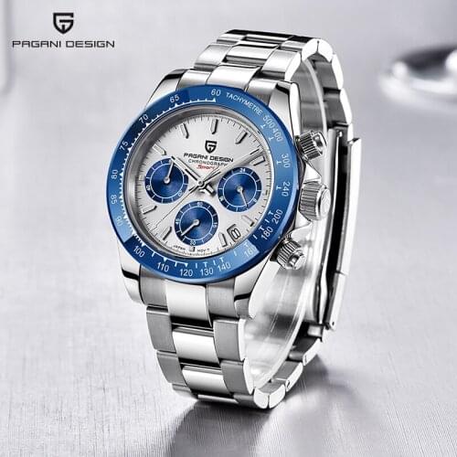 New luxury brand PAGANI DESIGN mens watch automatic date wristwatch casual business quartz men watch military sport chronograph