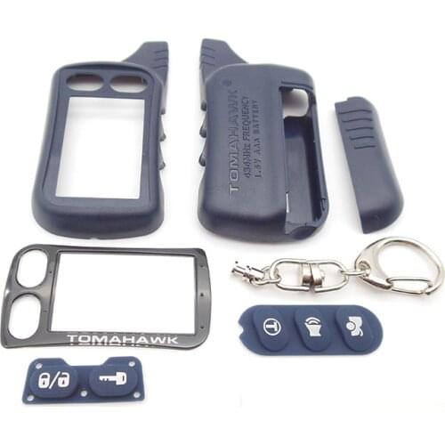 Russian version TZ9010 Case Keychain for Tomahawk TZ9010 TZ9020 TZ9030 lcd Two way car alarm remote controller