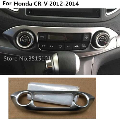 For Honda CRV CR-V 2012 2013 2014 2015 2016 Car ABS Chrome Interior Air Condition Button Control Outlet Stwich Trim Frame