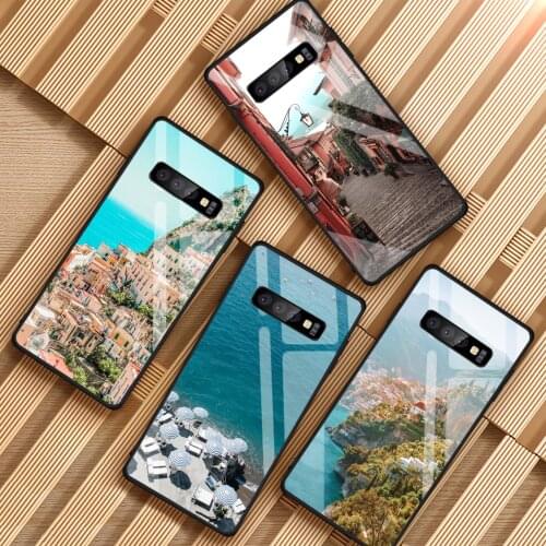 Travel italy Tempered Glass Phone Case For Samsung Galaxy S8 S9 S10 S20 PLUS J6 J8 2018 NOTE 8 9 10 Cover Shell