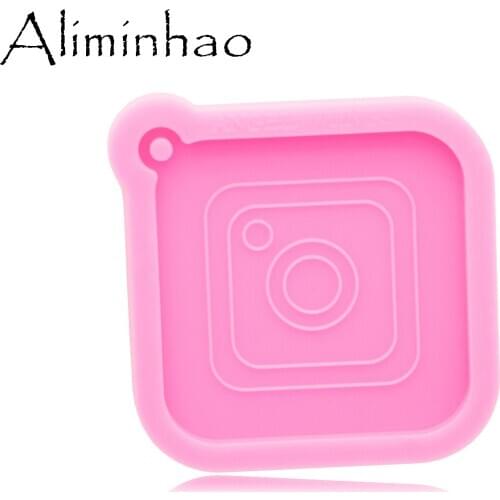DY0820 Super Glossy Resin Square Silicone Mould for Craft Keychain, Epoxy Resin mold Jewellery Making