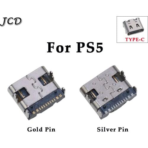 JCD 1pcs For Sony Playstation 5 PS5 Controller Type C Charging Port Socket replacement for PS5 Charger Jack
