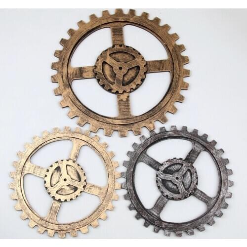 1PC Creative Antique Gear Decoration Crafts Retro Wall Hanging Bar Cafe Ornaments Furnishing Murals Ornaments Home Decor JL 290