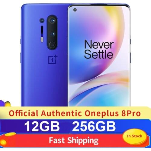 OnePlus 8 Pro 5G Mobile Phones Smartphone Android Snapdragon 865 12G 256G Global Gaming Phone