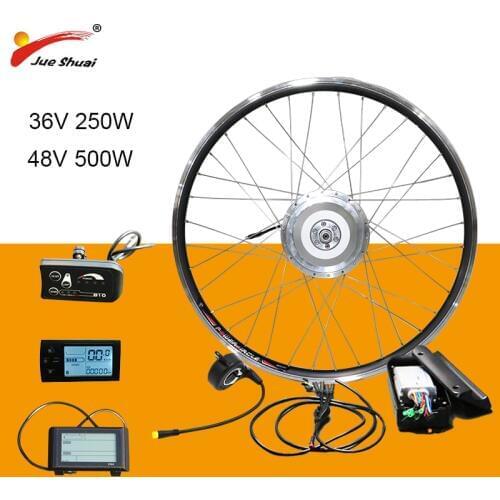 BAFANG Hub Motor 36V 250W 48V 500W ebike Electric Bicycle Kit without Battery Front Motor e Bike Electric Bike Conversion Kit CE