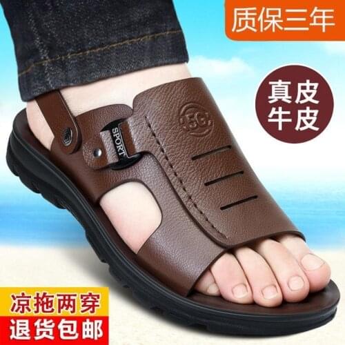 Leather Leather Sandals Mens New Summer Sandals Mens Sandals Leather Sandals Mens Sandals Sandalias Hombre Chaussure Homme