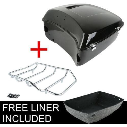 Motorcycle Painted King Pack Trunk Top Rack For Harley Tour Pak Touring Road King Road Glide Street Glide 2014-2019