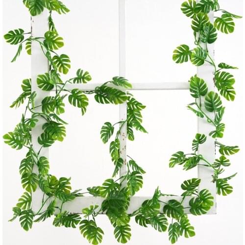 New 180 cm silk artificial ivy flower vine simulation flower green garland home wedding garden decoration hanging rattan wall de