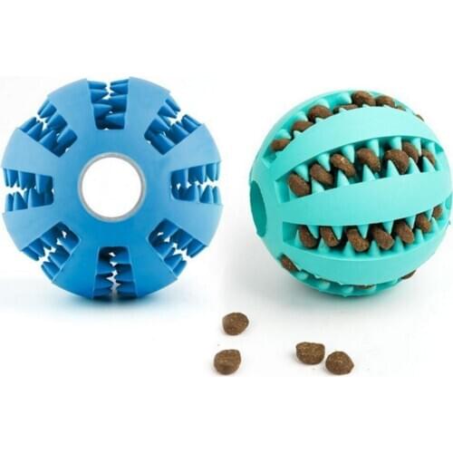 New Pet Dog Toys Toy Funny Interactive Elasticity Ball Dog Chew Toy For Dog Tooth Clean Ball Of Food Extra-tough Rubber Ball