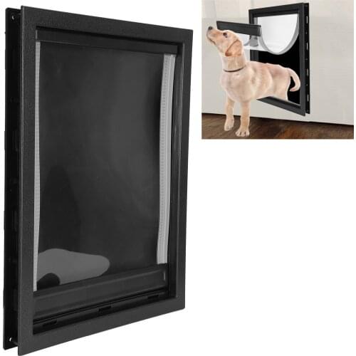 Pet Dog Cat Flap Door Safety Enclosure Fences Flap Doors Removable Installation Door for Large Middle‑sized Dogs Pet Supplies