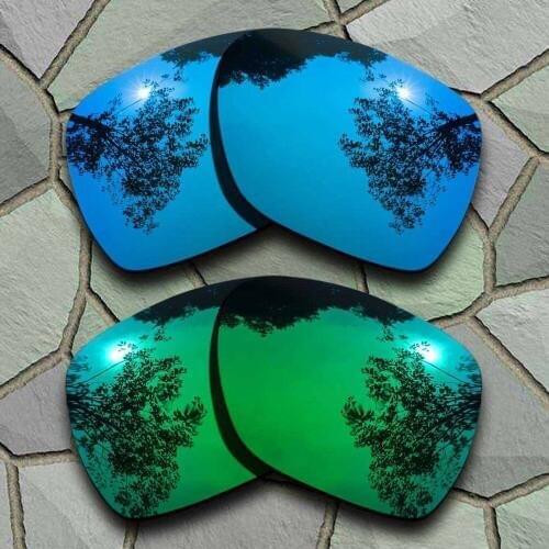 Sky Blue&Jade Green Sunglasses Polarized Replacement Lenses for Oakley Deviation